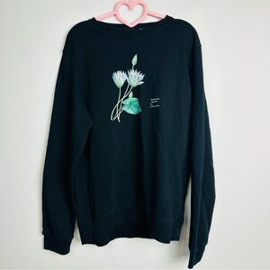 Lotus Bleu Pull Crew neck Unisex Sweater Size Large